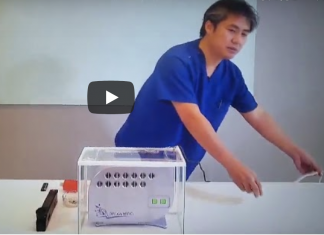 内海医師による滝イオンのデモ