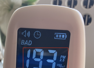 晴れていても、朝もやのような東京の上空にいったい何が